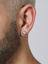 Shadow Pearl Stud Earrings, Sterling Silver Posts.