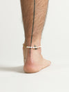 Pearl Anklet with rainbow beads