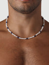 Paros Pearl Necklace, Lapis.