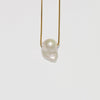 B. Pearl, Gold Vermeil Chain.