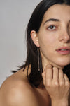 Silver Q Tip Earring