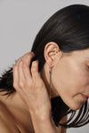 Silver Q Tip Earring