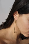 Gold Q Tip Earring