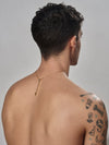 Gold Q tip Necklace