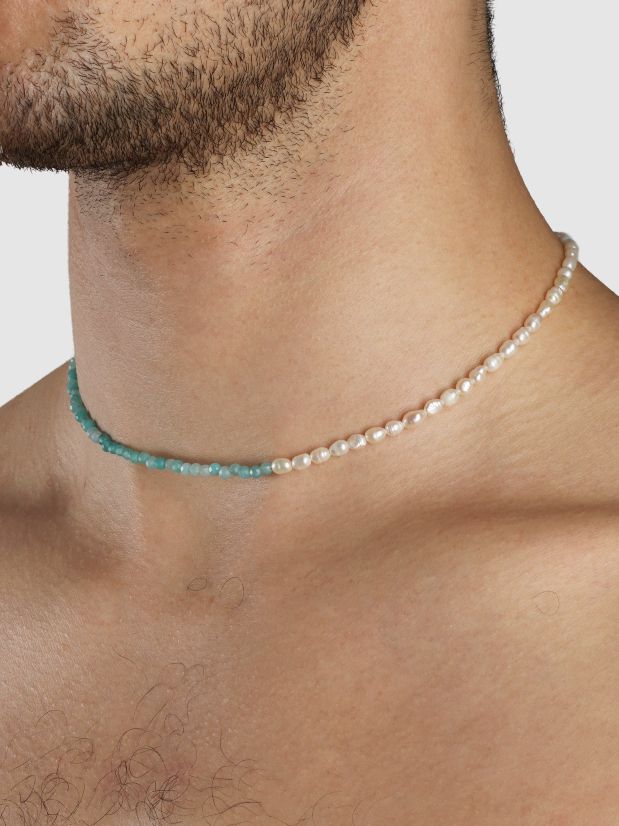 Amalfi Pearl Necklace, Amazonite. – Sentient Jewelry