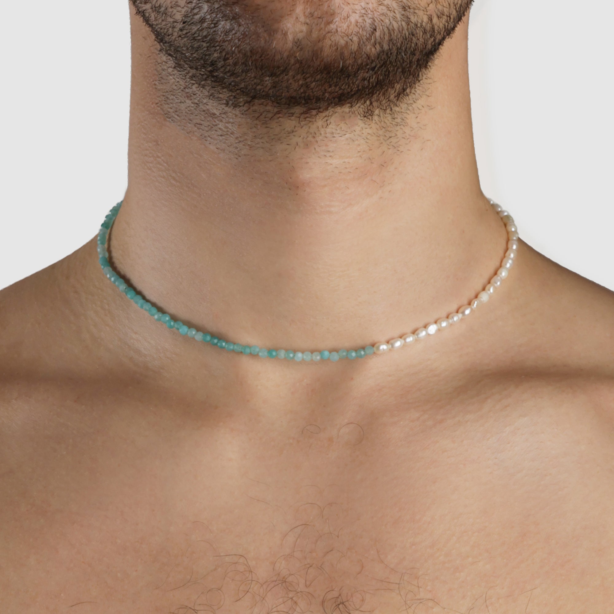 Amalfi Pearl Necklace, Amazonite. – Sentient Jewelry