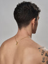 Gold Dumbbell Necklace