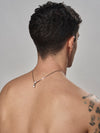 Dumbbell Necklace with Sterling Silver Chain