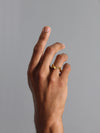 Shiny Irregular looking gold ring inspired by ant colony