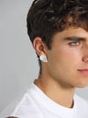 Baroque Pearl Petal Earring with a Sterling Silver Post