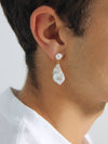 Baroque Pearl Drop Earring with a Sterling Silver Post