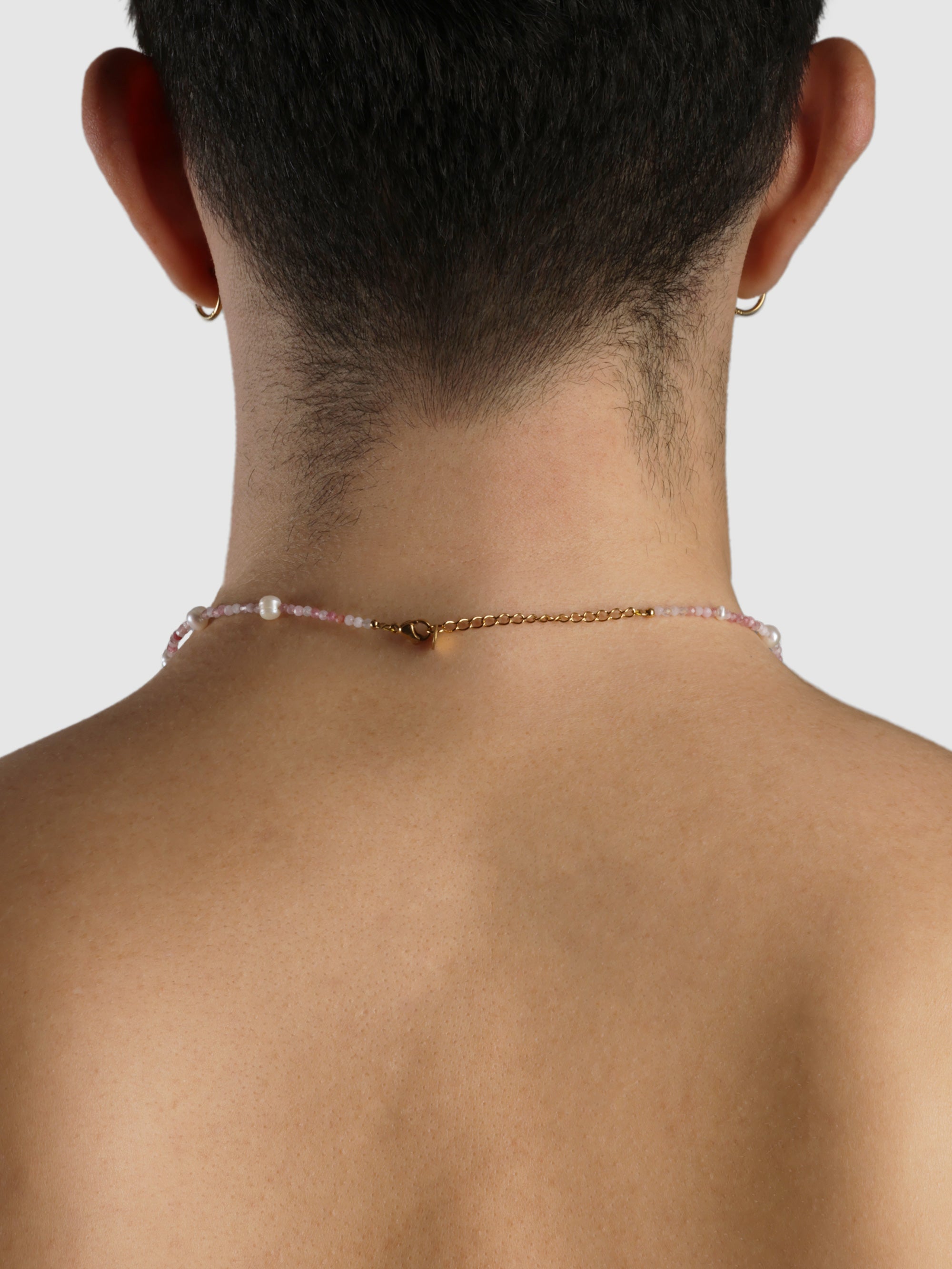 Zipolite Pearl Necklace, Pink Tourmaline. – Sentient Jewelry