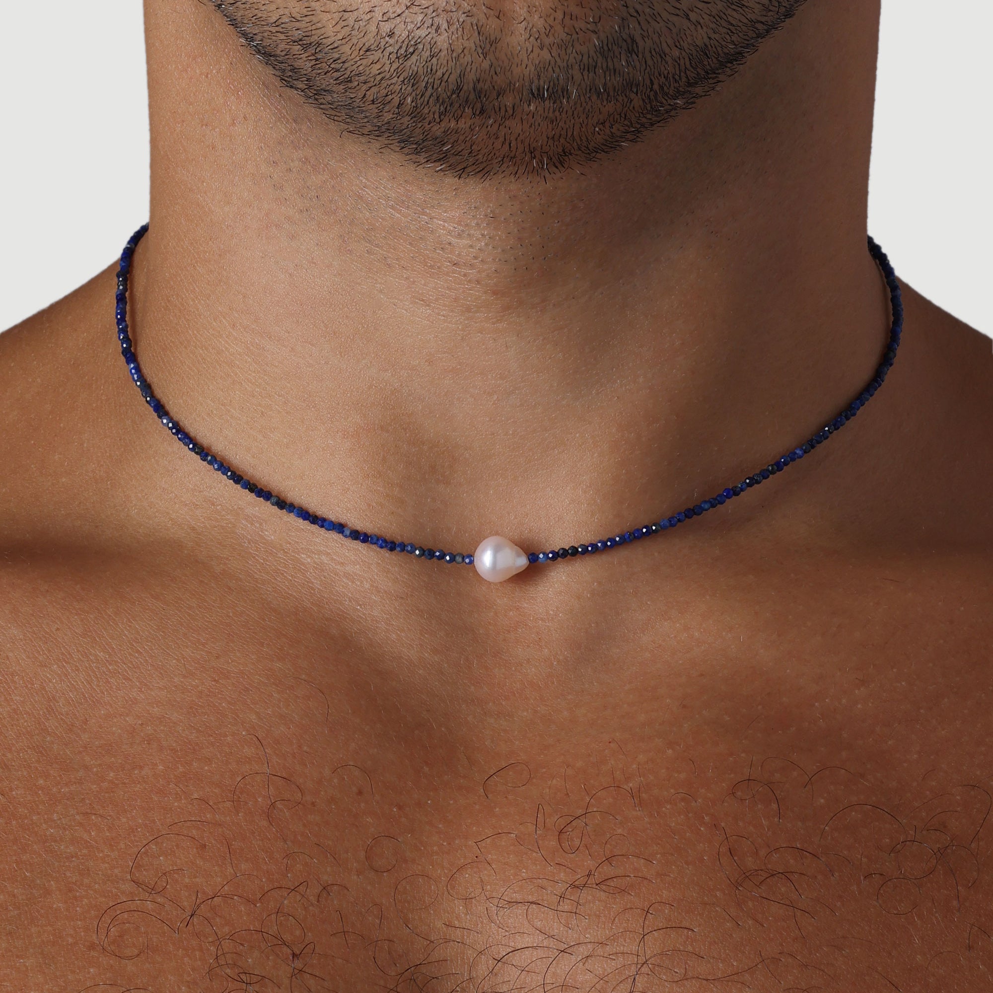 Athens Pearl Necklace, Lapis. – Sentient Jewelry