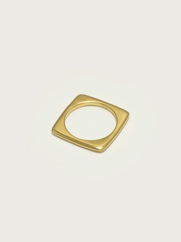 Planar Ring, Gold Vermeil