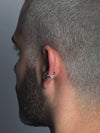 Shimmer Ear Cuff, Sterling Silver Opal.
