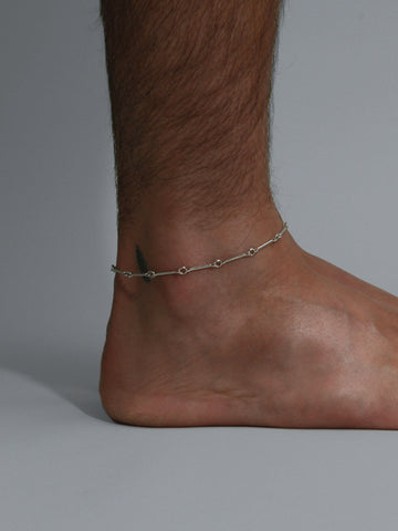 Statement Anklet, Silver or Gold.