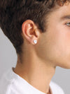 Small Baroque Pearl Ear Studs with Silver Posts