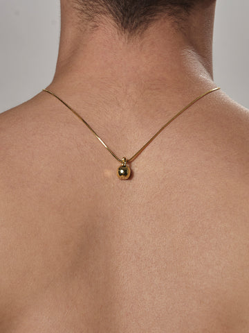 Gold Kettlebell Necklace