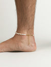 Pearl Anklet with rainbow beads