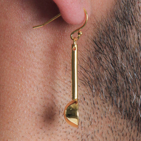 Steam Earring, Gold Micron Plated.