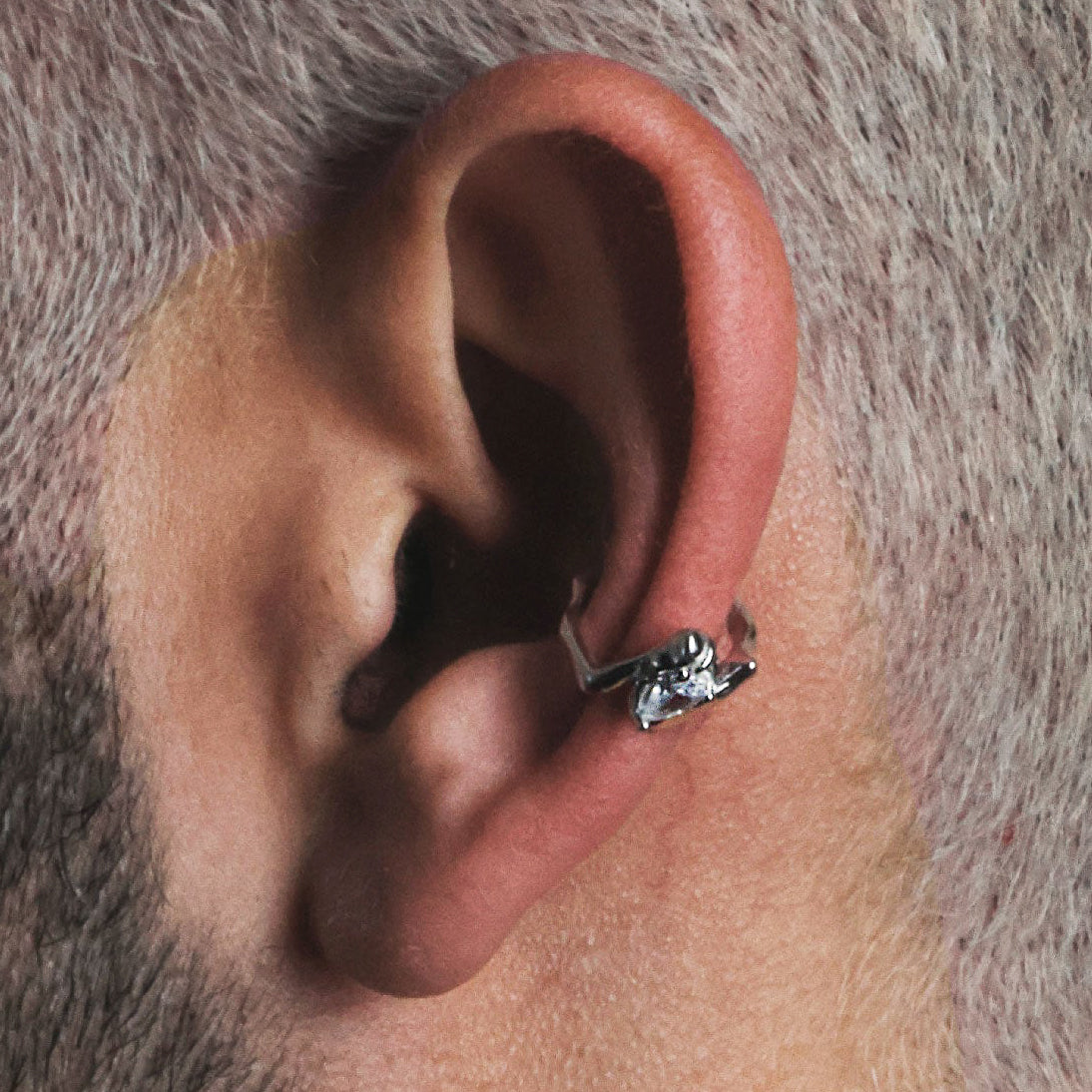 Monolith Ear Frame, Sterling Silver. – Sentient Jewelry