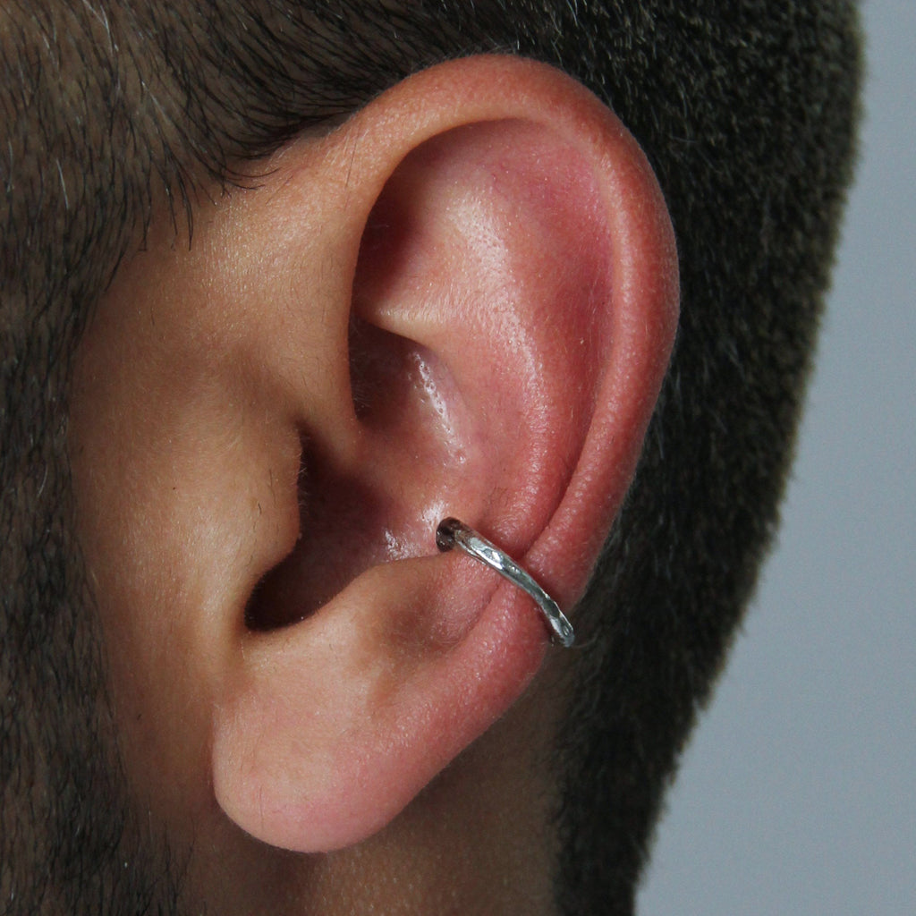 Moon Ear Cuffs, Sterling Silver.