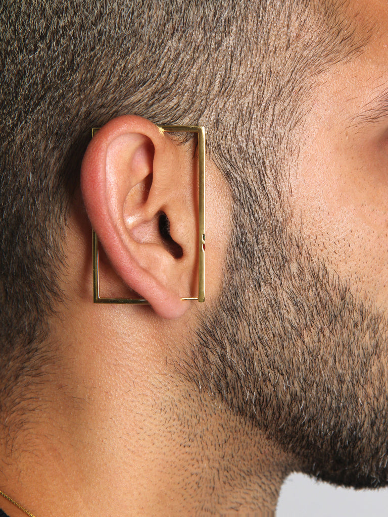 Monolith Ear Frame, Gold Vermeil.