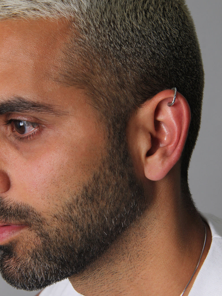 Moon Ear Cuffs, Sterling Silver.