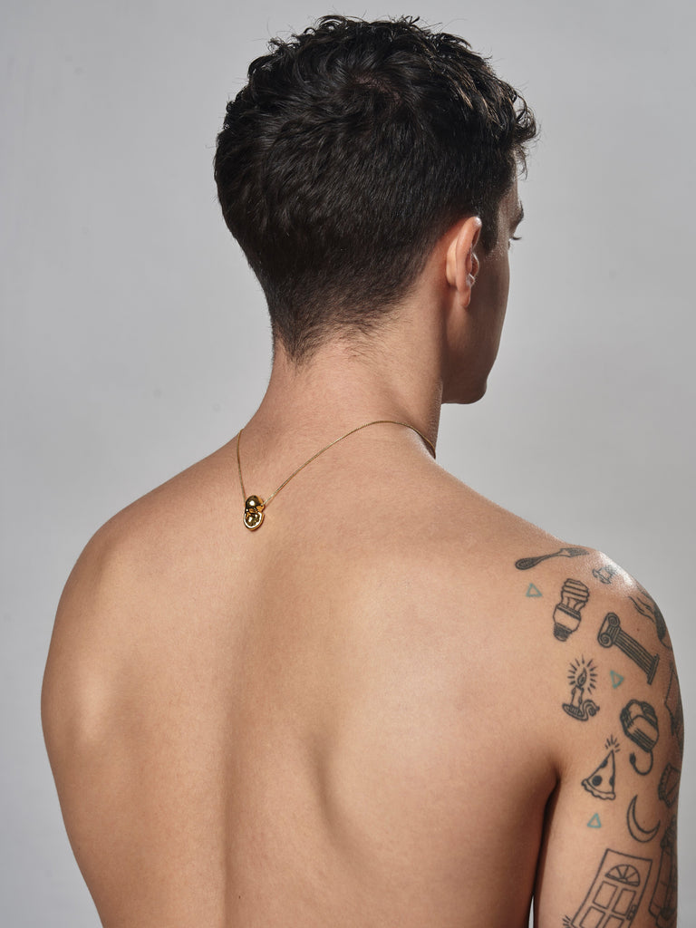 Replicant Heart, Gold Filled Chain.