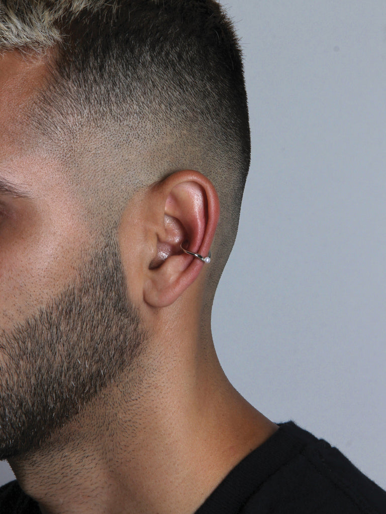 B. Pearl Dust Ear Cuffs, Sterling Silver.