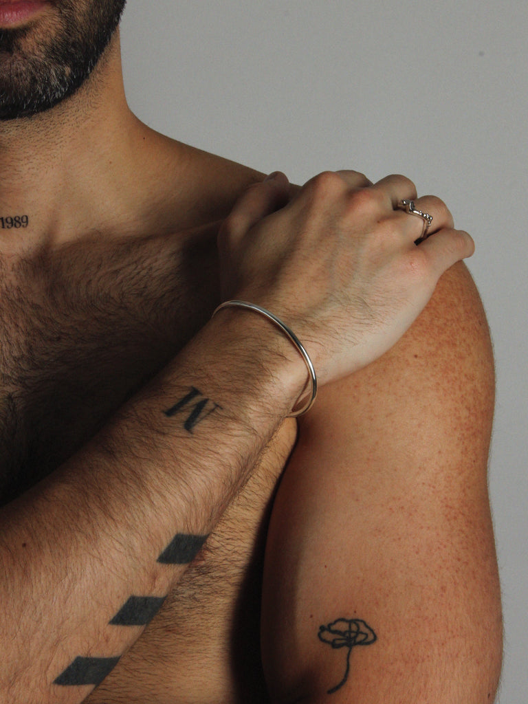 Comet Cuff, Sterling Silver.