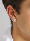 Small Baroque Pearl Ear Studs with Silver Posts
