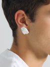 Baroque Pearl Petal Earring with a Sterling Silver Post
