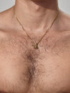 Gold Kettlebell Necklace