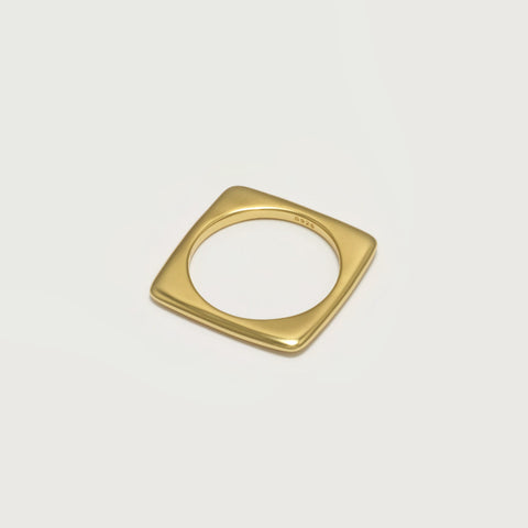 Planar Ring, Gold Vermeil