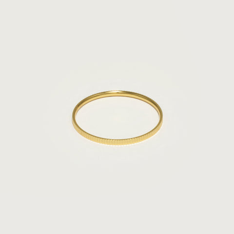 Ridge Ring Mini, Gold Vermeil.