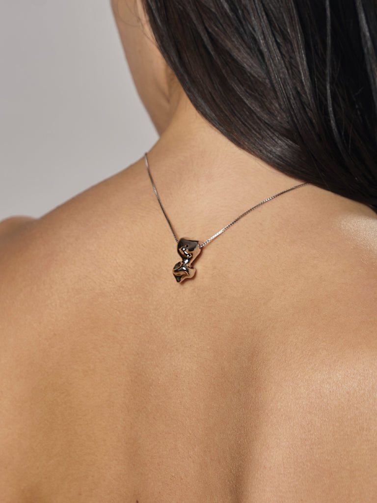 Replicant Satellite, Sterling Silver Chain.