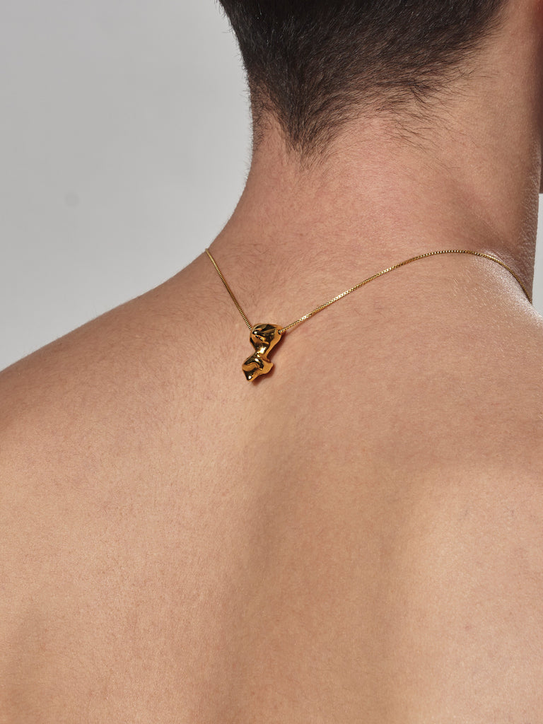 Replicant Satellite, Gold Filled Chain.