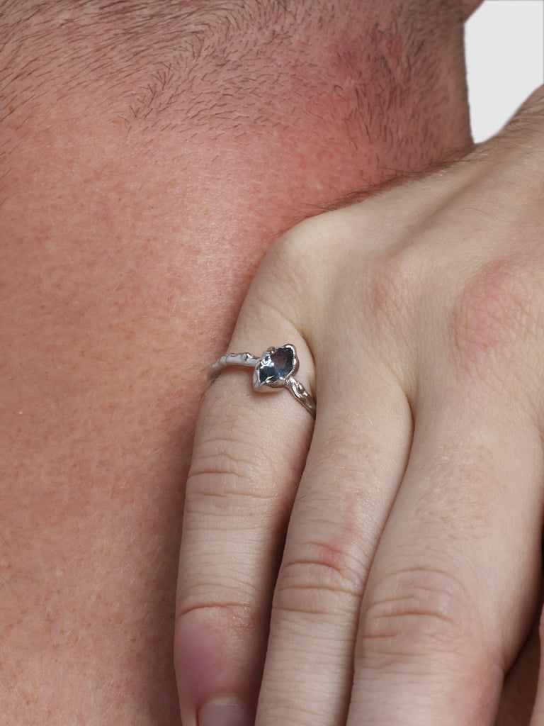 Seed Ring, Sterling Silver.