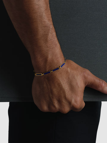 Skyspace Bracelet, Lapis Gold Vermeil.