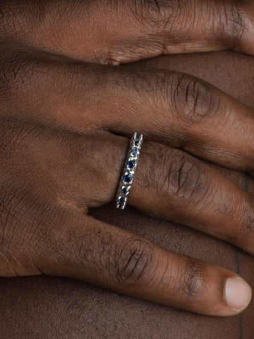 Fibonacci Ring, Sterling Silver.