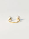 B. Pearl Duo Ring, Gold Vermeil.