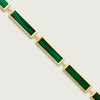 Earthscape Bracelet, Malachite Gold Vermeil.
