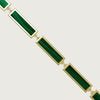 Earthscape Bracelet, Malachite Gold Vermeil.