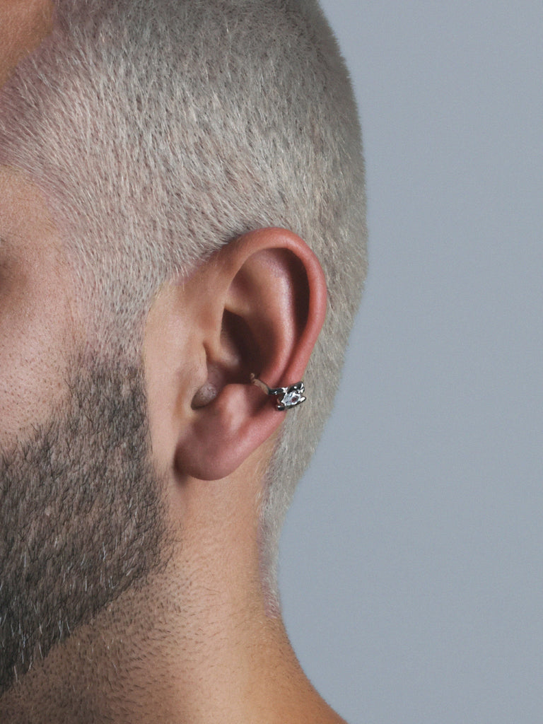 Lighthouse Ear Cuff, Sterling Silver.