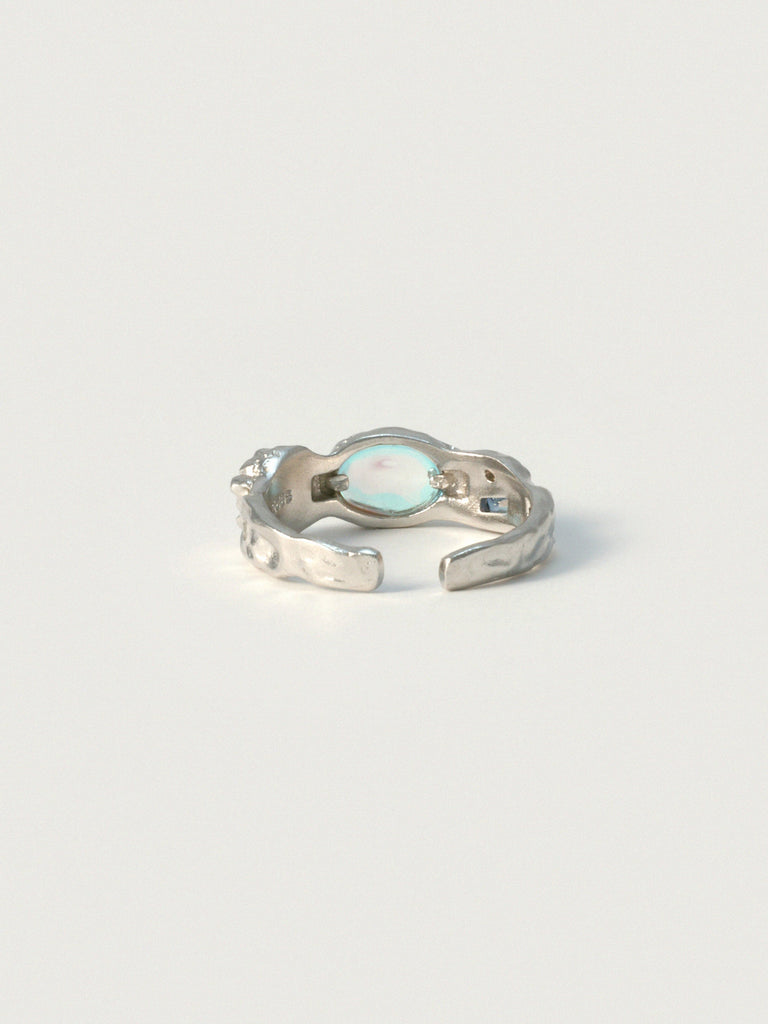 Moonstone Ring, Sterling Silver.