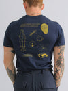 Sentient Merch T-Shirt, Navy Short Sleeves.