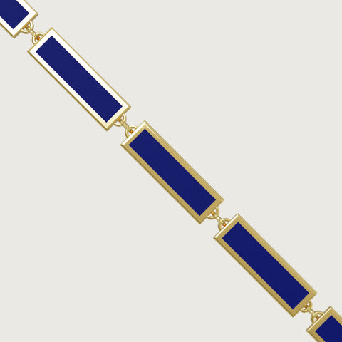 Skyspace Bracelet, Lapis Gold Vermeil.