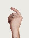 Ion Signet Ring, Onyx Silver.