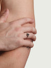 Ion Signet Ring, Onyx Silver.